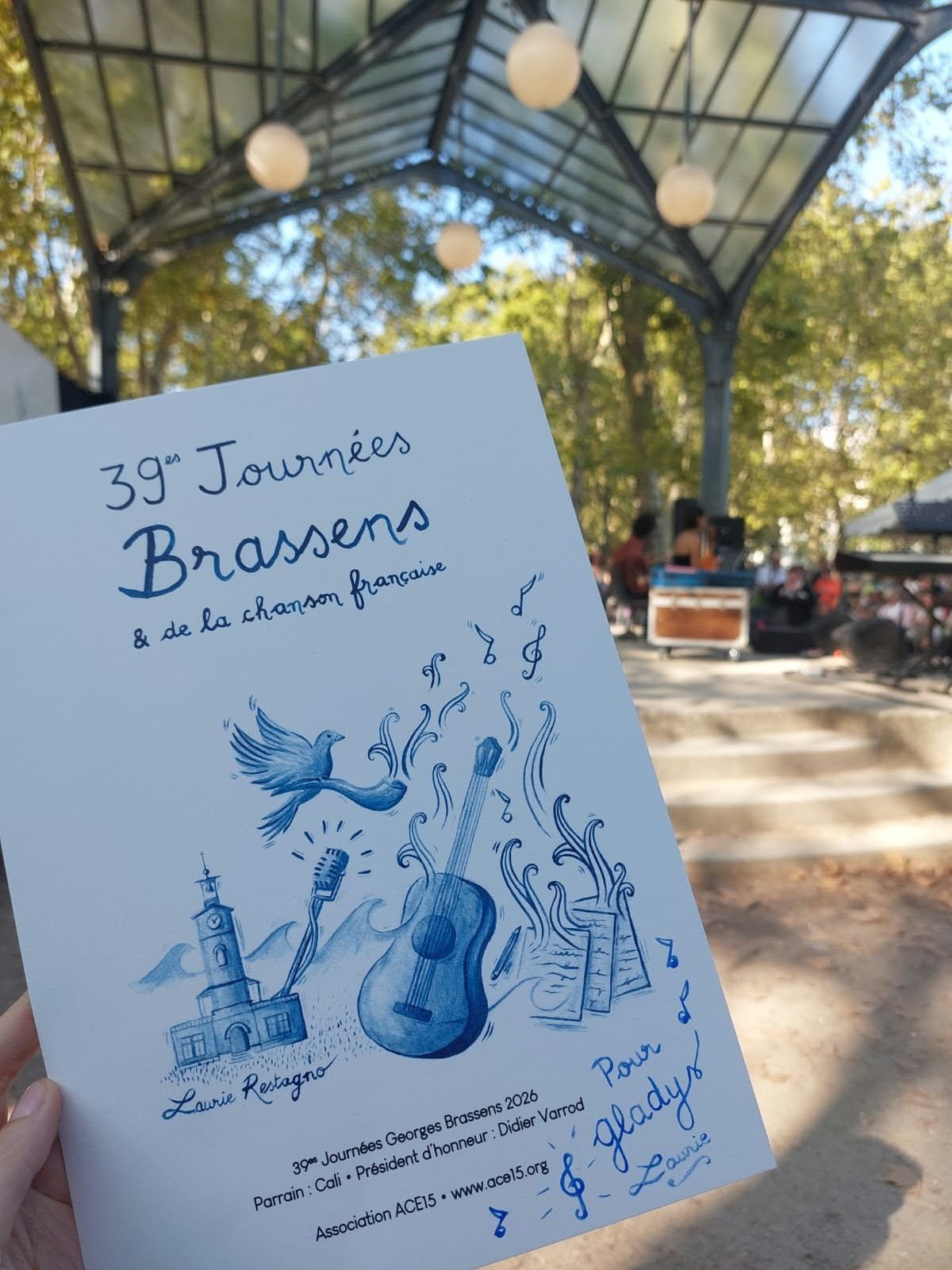 Laurie Restagno - 39es Journées Brassens - Cali - Didier Varrod - Benjamin Biolay - Gaëlle heudebran - Philippe Poustis - Paris 15e
